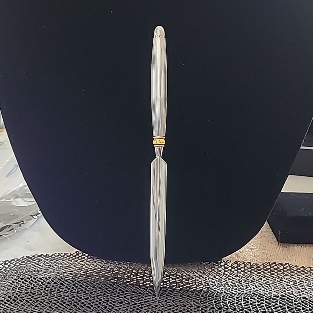 NEW COLIBRI Silver & Gold luxury letter opener office home